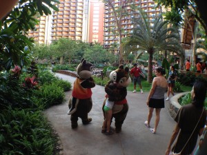 Chip and Dale get into the aloha spirit.
