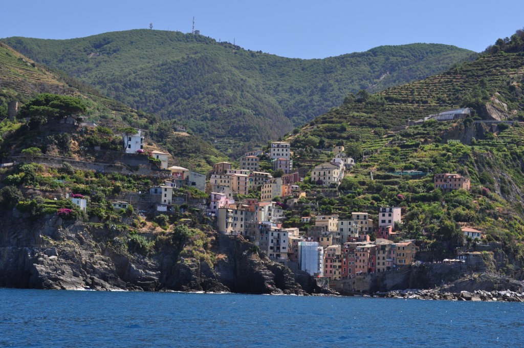 The Cinque Terre village of Riomaggiore.