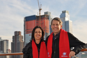 Susan and Chris Meyer sailed out of New York City on the Norwegian Breakaway for  Expedia CruiseShipCenters' annual conference. 